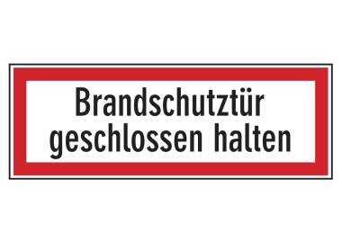 Brandschutztür geschlossen halten