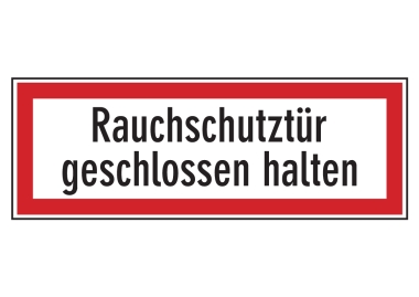 Rauchschutztür geschlossen halten