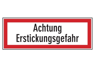 Achtung Erstickungsgefahr