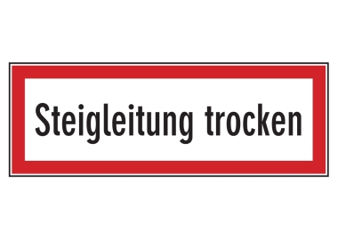 Steigleitung trocken