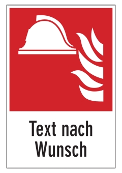 Brandbekämpfung (leer)  mit Wunschtext