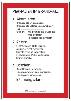 Verhalten im Brandfall  Bild 2
