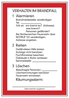 Verhalten im Brandfall  Bild 3