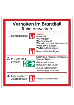 Verhalten im Brandfall