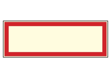 Hinweiszeichen nachleuchtend (leer) m.Wunschtext