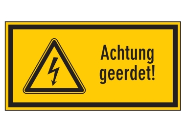 Achtung geerdet!