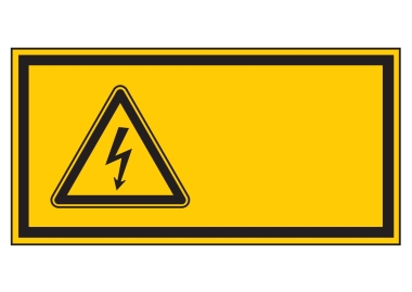 Elektrische Spannung (leer) mit Wunschtext