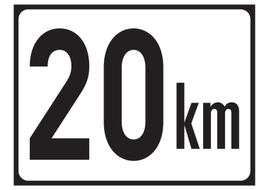 20km Tafel
