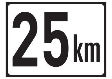 25km Tafel