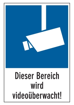 Dieser Bereich wird videoüberwacht