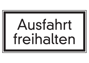 Ausfahrt freihalten