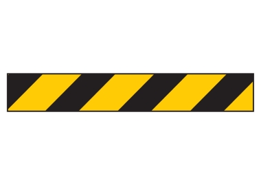 Warnstreifen gelb/schwarz rechts