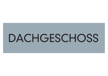 Stockwerkschild DACHGESCHOSS Alu selbstklebend