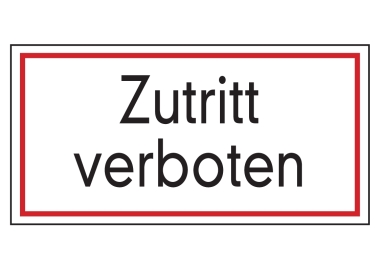 Zutritt verboten