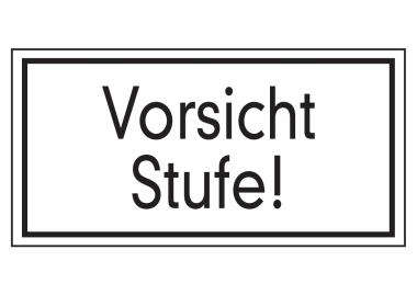 Vorsicht Stufe