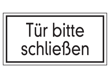 Tür bitte schließen