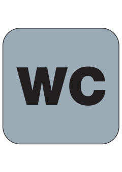 PVC-Piktogramm WC
