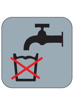 PVC-Piktogramm Symbol Kein Trinkwasser