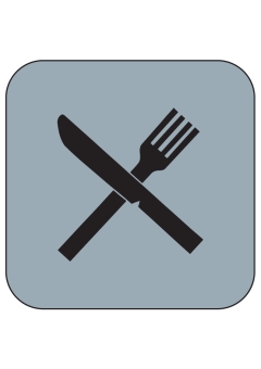 PVC-Piktogramm Symbol Restaurant