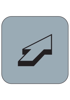 PVC-Piktogramm Pfeilsymbol oben
