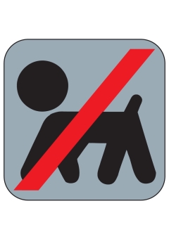 PVC-Piktogramm Symbol Tiere verboten