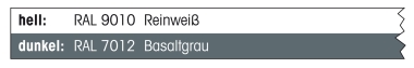 Folienstreifen auf Rolle RAL 9010 reinweiß / RAL 7012 basaltgrau