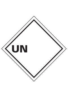 Gefahrzettel 'UN' (zum Selbstbeschriften)