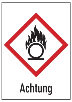 GHS 03 Flamme über Kreis 'Achtung' 12 Stück/Bogen