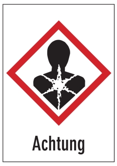 GHS 08 Gesundheitsgefahr 'Achtung'