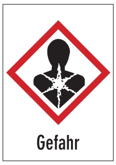 GHS 08 Gesundheitsgefahr 'Gefahr'