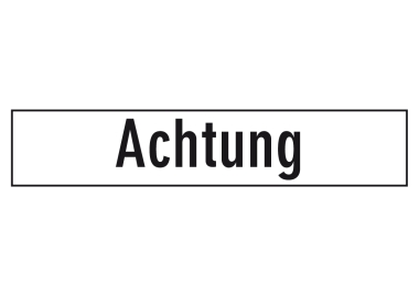 Achtung 2 Stück/Bogen