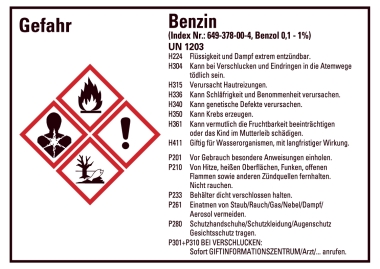 Benzin 10 Stück/Bogen