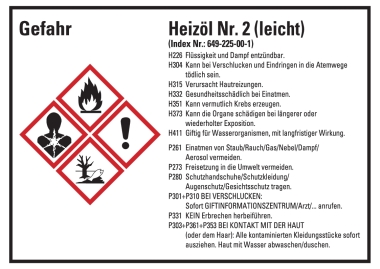 Heizöl 4 Stück/Bogen
