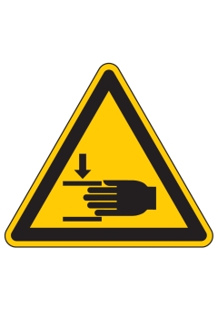 Warnung vor Handverletzung