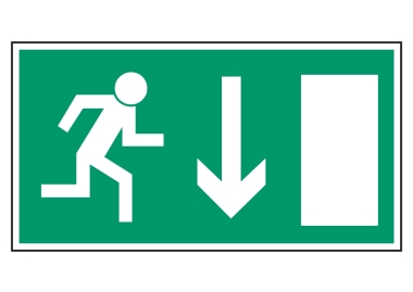 Rettungsweg-Notausgang (durch Ausgang rechts)