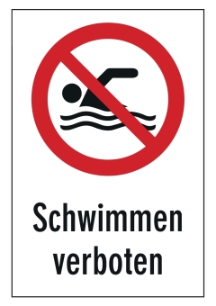 Schwimmen verboten