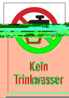 Kein Trinkwasser!