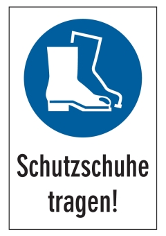 Schutzschuhe tragen!