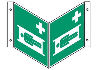Winkelschild E013 Krankentrage