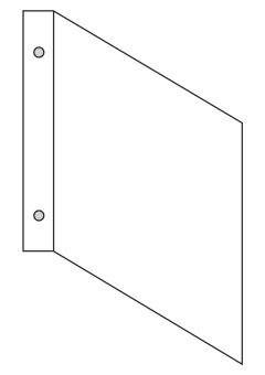 Fahnenschild (leer)