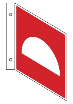 Fahnenschild Mittel und Geräte zur Brandbekämpfung