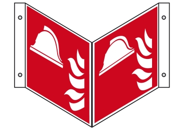 Winkelschild F004 Mittel und Geräte zur Brandbekämpfung