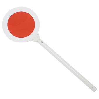 Winkerkelle mit Stiel rot/grün (Baustelle)