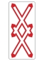 §50/6d Andreaskreuz mehrgleisig senkrecht Tafel