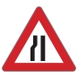 §50/8b Fahrbahnverengung linksseitig (Baustelle)