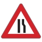 §50/8c Fahrbahnverengung rechtsseitig (Baustelle)