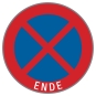 §52/13b Halten und Parken verboten mit Aufdruck: Ende
