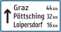 §53/13b Wegweiser dreizeilig