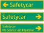 §53/13 Wegweiser Handel/Gewerbe/Industrie Grün/Gelb