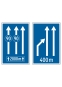 §53/23b Voranzeiger Autobahn Fahrstreifenverlauf